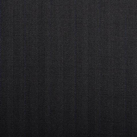 15067 Black Herringbone With Blue Stripe Quartz Super 100